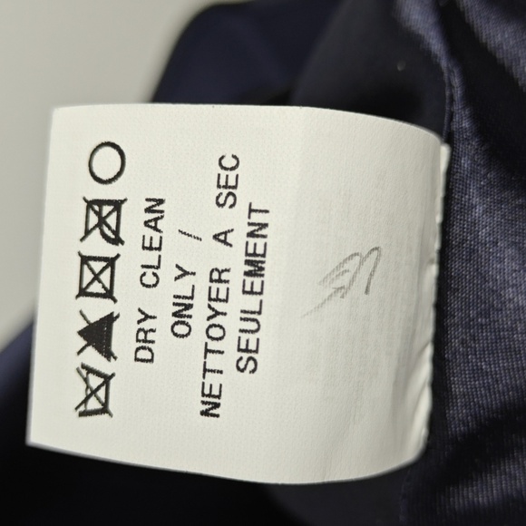 ABS Allen Schwartz Blue Formal Long  Silk Dress Gown w/ Built in Bra Size 4 - Picture 7 of 16